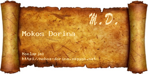 Mokos Dorina névjegykártya