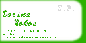 dorina mokos business card